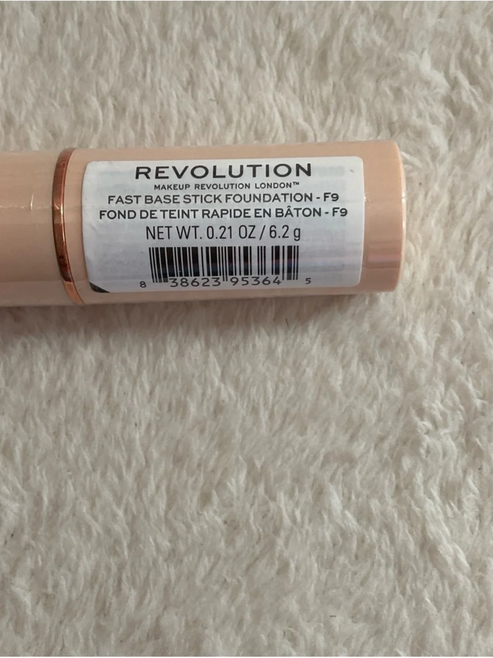 Revolution Makeup Tube in Soft Nude Pink with Rose Gold Trim